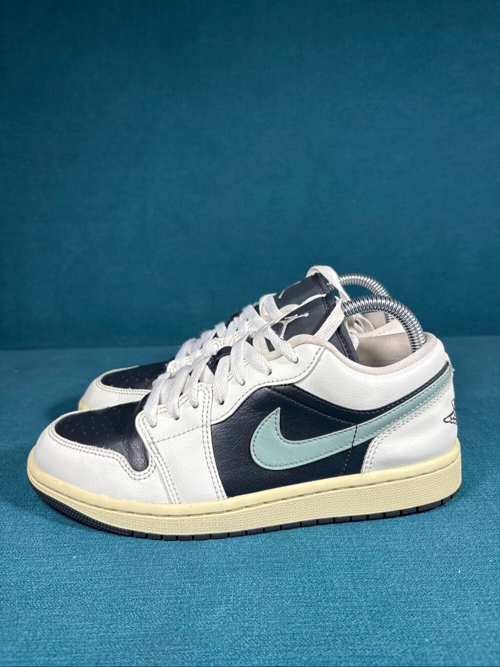 Nike Air Jordan 1 Low Black White Jade Ice Women's Size 8 DC0774-001
